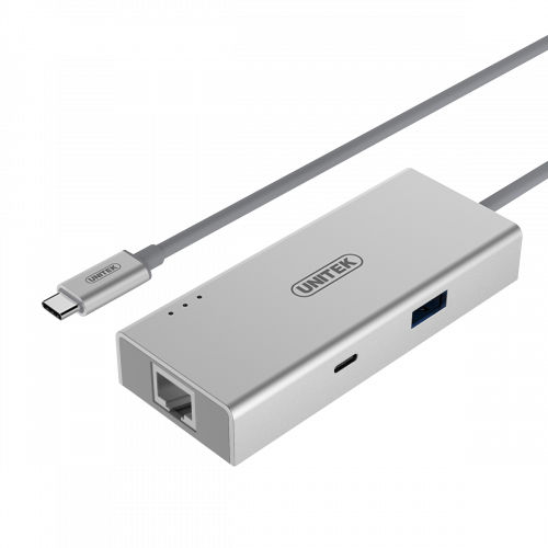 USB3.1 Type-C 鋁金屬多端口集線器
1個USB Type-A + 1個USB Type-C + HDMI + 千兆乙太網RJ-45插口
																						